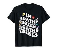 Retro Groovy Im Agathe Doing Agathe Things Funny Mother's T-Shirt