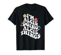 Rétro Groovy Im Alcie Doing Alcie Things Funny Fête des Mères T-Shirt