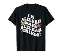 Retro Groovy Im ALEENAH Doing ALEENAH Things Funny Mother's T-Shirt