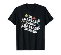 Rétro Groovy Im Anastasie Doing Anastasie Things Funny T-Shirt Graphique avec Valeur