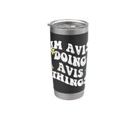 Rétro Groovy Im Avis Doing Avis Things Funny Fête des Mères Gobelet isotherme en acier inoxydable double paroi