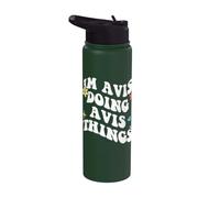 Rétro Groovy Im Avis Doing Avis Things Funny Fête des Mères Stainless Steel Insulated Water Bottle