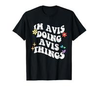 Rétro Groovy Im Avis Doing Avis Things Funny Fête des Mères T-Shirt Graphique avec Valeur