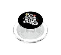 Rétro Groovy Im Billie Doing Billie Things Funny Fête des Mères PopSockets PopGrip pour MagSafe