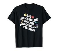 Retro Groovy Im Brunhilde Fait des Choses drôles à Brunhilde T-Shirt Graphique avec Valeur