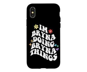 Retro Groovy Im Bryna Doing Bryna Things Funny pour la fête des mères Coque pour iPhone X/XS