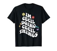 Retro Groovy Im Cecil Fait des Choses drôles pour la fête des mères T-Shirt
