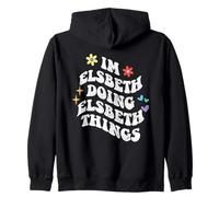 Retro Groovy Im Elsbeth Doing Elsbeth Things Funny Mother's Sweat à Capuche
