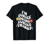 Retro Groovy Im Eunice Doing Eunice Things Funny Mother's T-Shirt