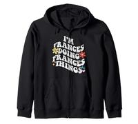 Retro Groovy I'm Frances Doing Frances Things Funny Mother's Sweat à Capuche
