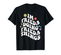 Retro Groovy Im Frieda Doing Frieda Things Funny Mother's T-Shirt Graphique avec Valeur