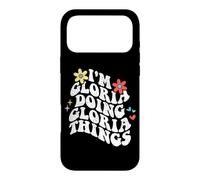 Rétro Groovy Im Gloria Doing Gloria Things Funny Fête des Mères Coque pour iPhone 17 Pro Max