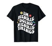 Retro Groovy I'm Henrie Doing Henrie Things Funny Mother's T-Shirt