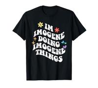 Retro Groovy Im Imogene Doing Imogene Things Funny Mother's T-Shirt