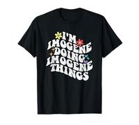 Retro Groovy Im Imogene Doing Imogene Things Funny Mother's T-Shirt