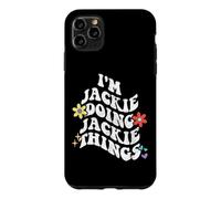 Retro Groovy I'm Jackie Doing Jackie Things Funny Mother's Coque pour iPhone 11 Pro Max