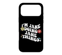Retro Groovy Im Jane Doing Jane Things Funny Fete des Mères Coque pour iPhone 17 Pro Max