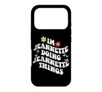 Retro Groovy I'm Jeannette Doing Jeannette Things Funny Coque pour iPhone 17 Pro