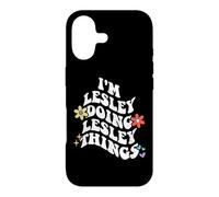 Rétro Groovy Im Lesley Doing Lesley Things Funny Mother's Coque pour iPhone 17