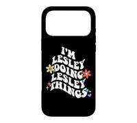 Rétro Groovy Im Lesley Doing Lesley Things Funny Mother's Coque pour iPhone 17 Pro Max