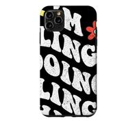 Rétro Groovy Im Ling Doing Ling Things Funny Fête des Mères Coque pour iPhone 11 Pro Max