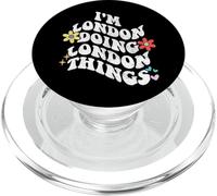 Retro Groovy Im London Doing London Things Funny Mother's PopSockets PopGrip pour MagSafe
