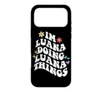 Retro Groovy Im Luana Doing Luana Things Funny Fete des Mères Coque pour iPhone 17 Pro Max