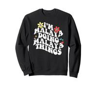 Retro Groovy Im Malaya Doing Malaya Things Funny Mother's Day Sweatshirt