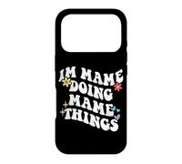 Rétro Groovy Im Mame Doing Mame Things Funny Fête des Mères Coque pour iPhone 17 Pro