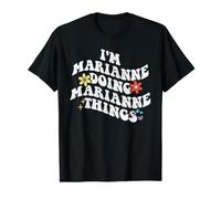 Rétro Groovy I'm Marianne Doing Marianne Things Funny T-Shirt Graphique avec Valeur