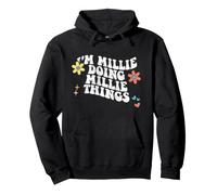 Retro Groovy Im Millie Doing Millie Things Funny Mother's Day Sweat à Capuche