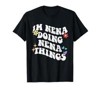 Retro Groovy Im Nena Fait des Choses drôles pour la fête des mères T-Shirt
