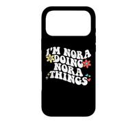 Retro Groovy Im Nora Doing Nora Things Funny Fete des Mères Coque pour iPhone 17 Pro Max