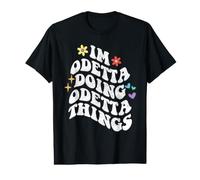 Retro Groovy Im Odetta Doing Odetta Things Funny Mother's T-Shirt Graphique avec Valeur