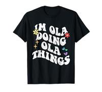 Rétro Groovy Im Ola Doing Ola Things Funny Fête des Mères T-Shirt