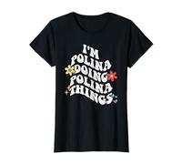 Rétro Groovy Im Polina Doing Polina Things Funny Mother's T-Shirt