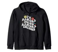Retro Groovy Im Ramona Doing Ramona Things Funny Mother's Day Sweat à Capuche
