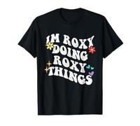 Retro Groovy Im Roxy Doing Roxy Things Funny Fete des Mères T-Shirt