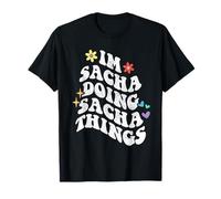 Retro Groovy Im Sacha Fait des Choses drôles pour la fête des mères T-Shirt