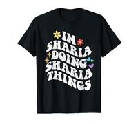 Retro Groovy Im Sharia Doing Charia Things Funny Mother's T-Shirt Graphique avec Valeur
