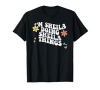 Rétro Groovy Im Sheila Doing Sheila Things Funny Fête des Mères T-Shirt