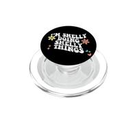 Rétro Groovy Im Shelly Doing Shelly Things Funny Fête des Mères PopSockets PopGrip pour MagSafe