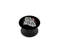 Retro Groovy Im Sylvia Doing Sylvia Things Funny Mother's Day PopSockets PopGrip Adhésif