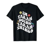 Rétro Groovy Im Tarah Doing Tarah Things Funny Fête des Mères T-Shirt