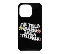 Rétro Groovy Im Thea Doing Thea Things Funny Fête des Mères Coque pour iPhone 13 Pro