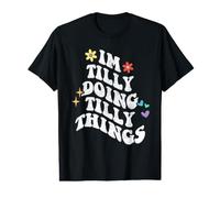 Rétro Groovy Im Tilly Doing Tilly Things Funny pour la fête des mères T-Shirt Graphique avec Valeur