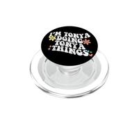 Rétro Groovy Im Tonya Doing Tonya Things Funny Fête des Mères PopSockets PopGrip pour MagSafe