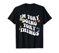 Rétro Groovy Im Tory Doing Tory Things Funny Fête des Mères T-Shirt