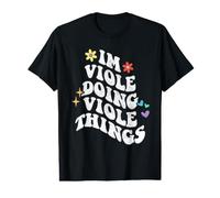Rétro Groovy Im Viole Doing Viole Things Funny Fête des Mères T-Shirt Graphique avec Valeur