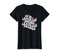 Retro Groovy, Je suis Leatrice et Je Fais des Choses drôles à Léatrice T-Shirt Graphique avec Valeur, Femme, Noir, L